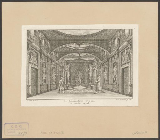Theater set with throne
