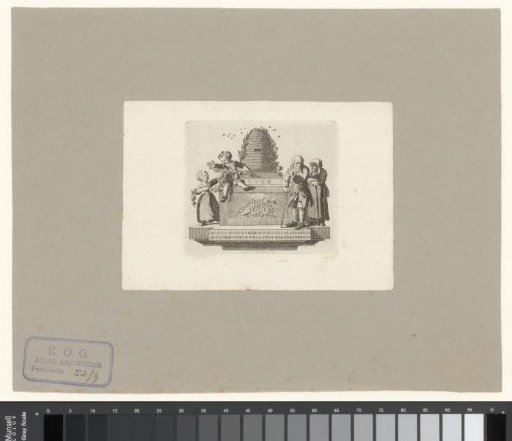Vignette of the rhetoricians' chamber "De Egelantier"