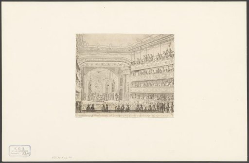 Performance of the Play Gijsbrecht van Aemstel in the Theatre on the Leidseplein in Amsterdam