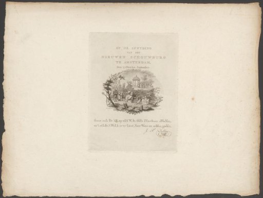 Poem on the inauguration of the theatre at the Leidseplein in Amsterdam, 1774