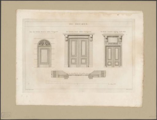 Doors of the Schouwburg on the Leidseplein in Amsterdam, 1774