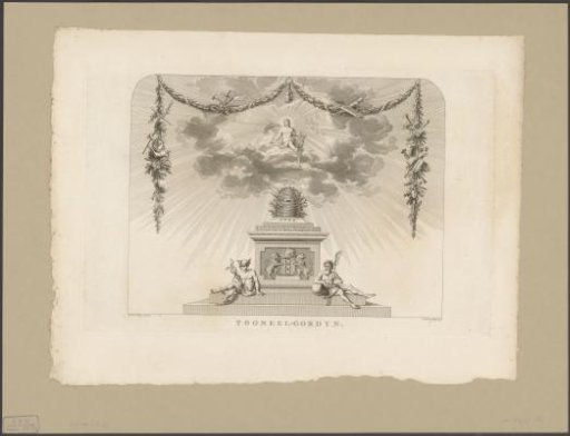 Stage curtain of the theatre at the Leidseplein in Amsterdam, 1775