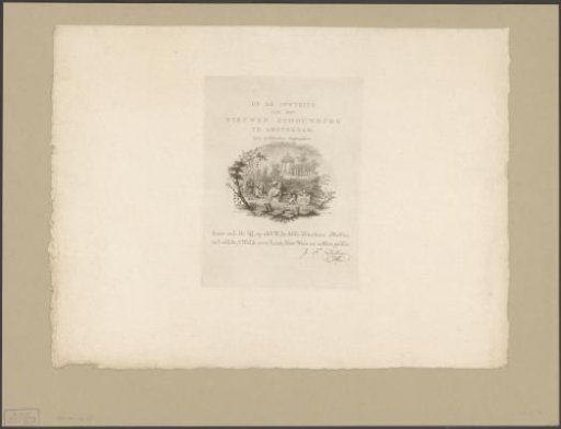 Poem on the inauguration of the theatre at the Leidseplein in Amsterdam, 1774