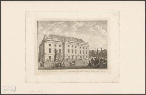 View of the front of the theatre at the Leidseplein in Amsterdam, 1774