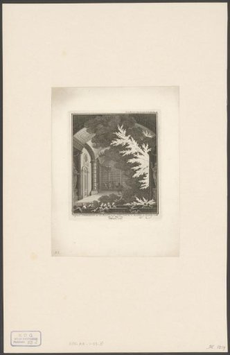 Stage of the theatre on the Keizersgracht in Amsterdam at the outbreak of the fire, 1772