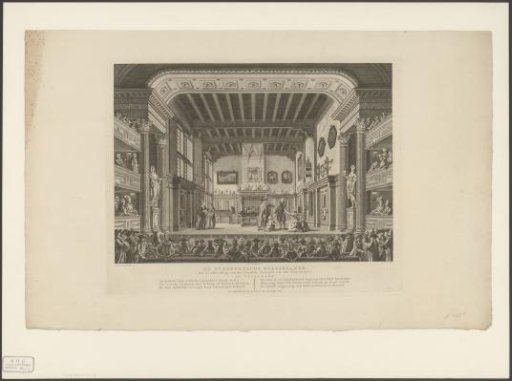 Theatre with stage scenery: The Old-Fashioned Citizen's Room