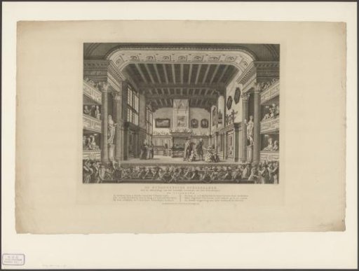 Theatre with stage scenery: The Old-Fashioned Citizen's Room