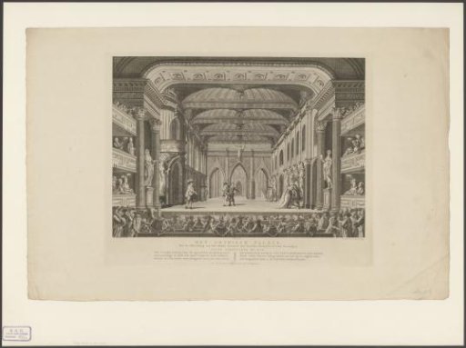 Theatre with stage scenery: The Gothic Palace