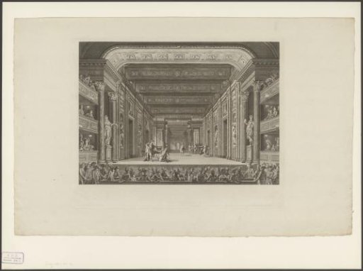 Theatre with stage scenery: The Roman Court Gallery