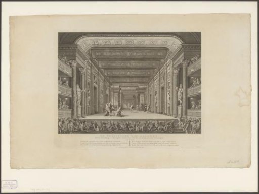 Theatre with stage scenery: The Roman Court Gallery