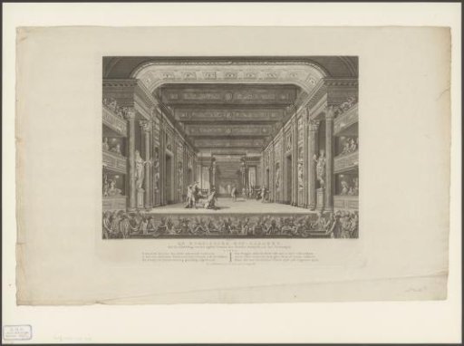Theatre with stage scenery: The Roman Court Gallery