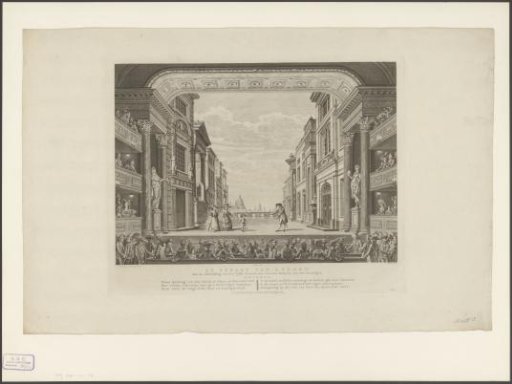 Theatre with stage scenery: The Street of London
