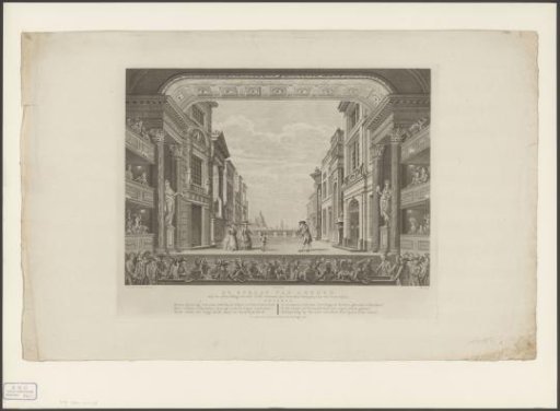 Theatre with stage scenery: The Street of London