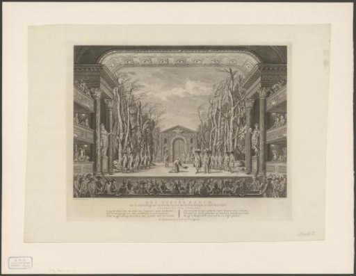 Theatre with stage scenery: The Winter Forest