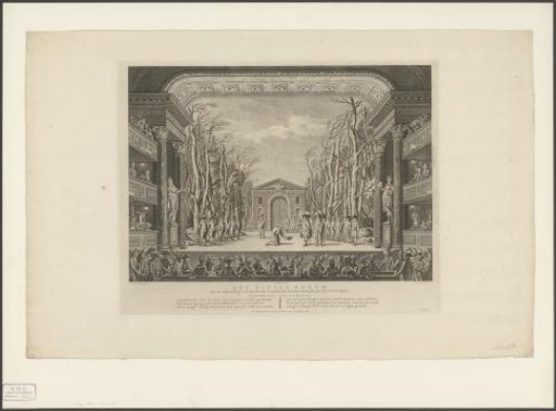 Theatre with stage scenery: The Winter Forest