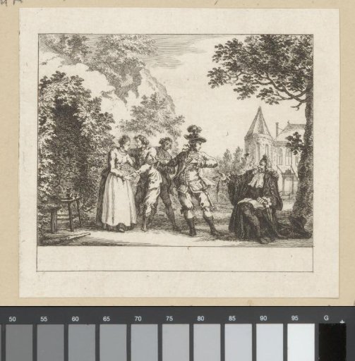 Scene from the Opera Annette and Lubin