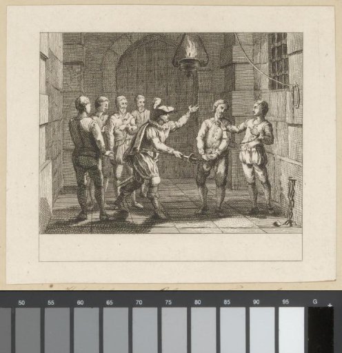 Scene from the Play The Siege of Calais