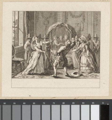 Scene from the opera The Pretended Sorcery