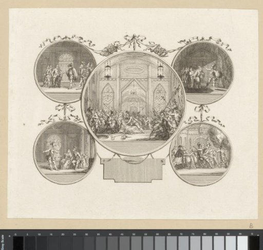 Five scenes from the play Gijsbrecht van Aemstel