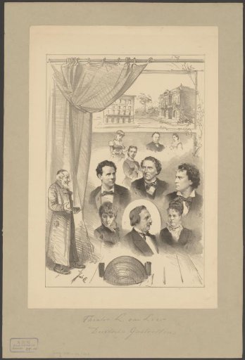 Portraits of Abraham Israël van Lier and nine actors