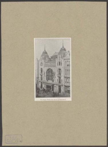 View of the Rembrandt Theater in Amsterdam