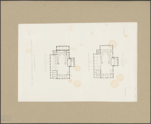 Floor plans of the third and fourth floors of the theatre at the Leidseplein in Amsterdam after the renovation of 1872-1874