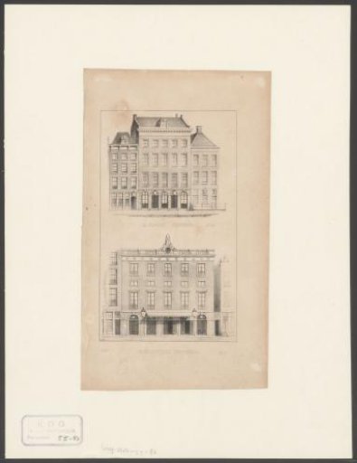 Views of the French Theater and the High German Theater in Amsterdam