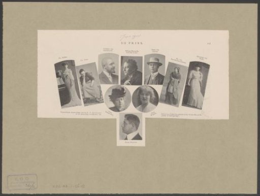 Portraits of ten members of N.V. Het Tooneel
