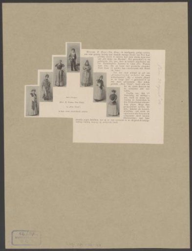Portraits of Elise Poons-van Biene in various roles