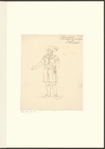 Portrait of actor Dirk Sardet in the role of Minnewaart
