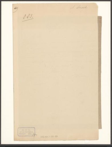 Letter from Andreas Snoek to B. Breede