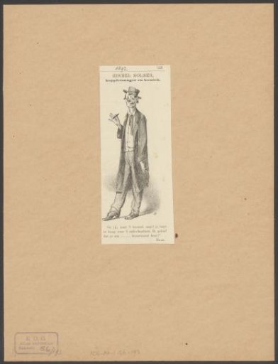Caricature of Michel Solser