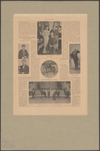 Portraits of Ernst Tourniaire in various roles and with his family, and horses of Circus Schumann