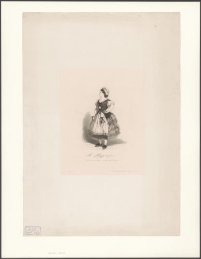 Portrait of Wilhelmina Engelman as Dorine in the play The Hypocrite
