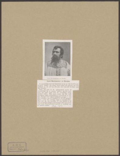 Portrait of Louis Bouwmeester as Herodes