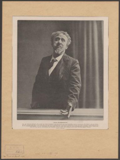 Portrait of Louis Bouwmeester as Count of Grancé in the play Pro Domo