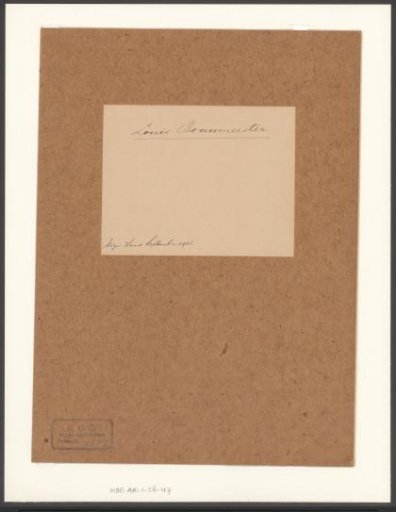 Article on Louis Bouwmeester
