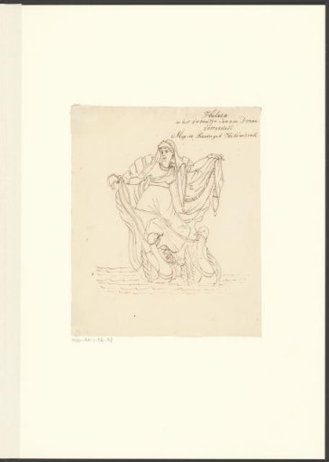 Portrait of Helena Judith Hilverdink as Hulda in the play Het vrouwtje van den Donau