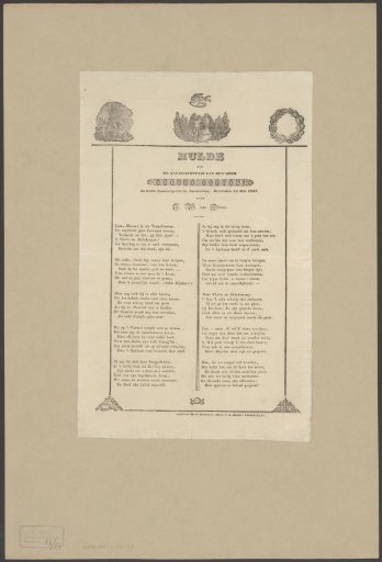 Poem of tribute to Antoon Fiereg
