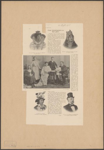 Portraits of Betty Holtrop-van Gelder and Jan Arend Holtrop in various roles and with their family