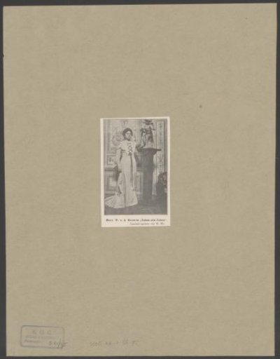 Portrait of Wilhelmina van der Horst-van der Lugt Melsert as Germaine in the play Business is Business