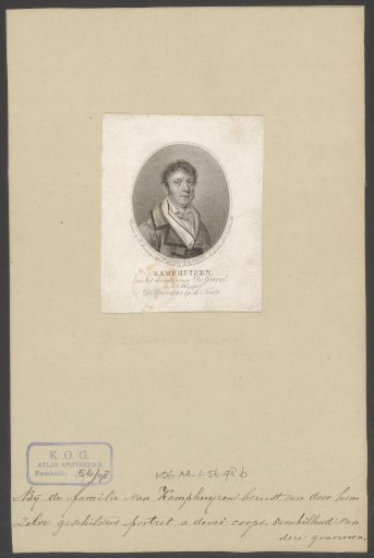 Portrait of Dirk Kamphuijzen as De Gersal in the play The Brothers on the Keys