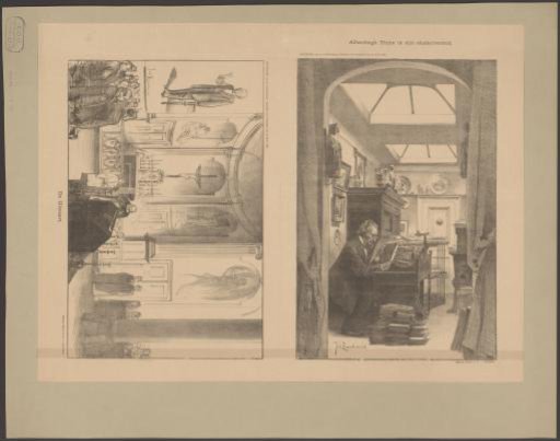 Josephus Albertus Alberdingk Thijm in his study / The Funeral