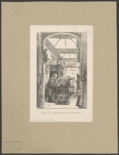 Josephus Albertus Alberdingk Thijm in his study