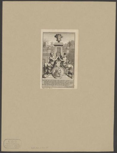Allegorical Monument with a Portrait of Abraham Bogaert