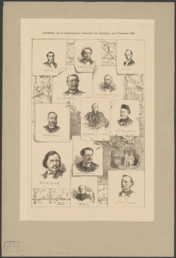 Portraits of Twelve Writers, Poets, and Literary Figures Associated with De Gids