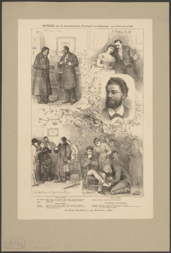Scenes from Various Plays by Adolph L'Arronge and His Portrait