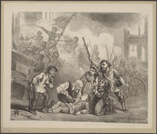 Scene from the Play The Miserables