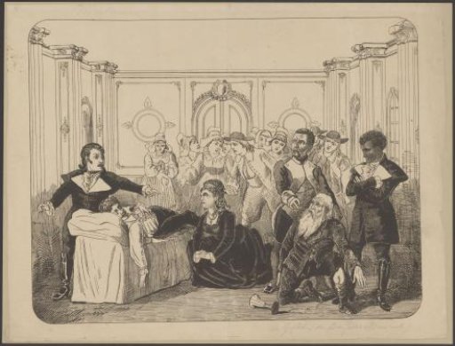 Scene from the play The Poison Cup