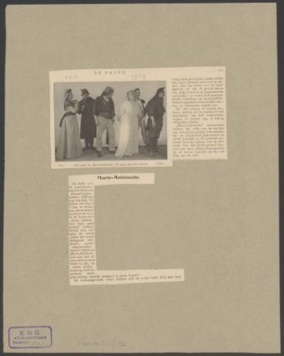 Scene from the play Marie-Antoinette